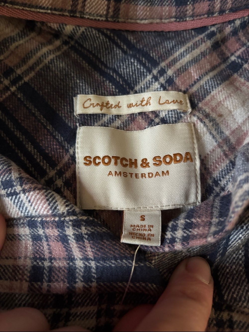NWT Scotch & Soda Trendy Plaid Button-Up Shirt | Size S - Picture 3 of 10